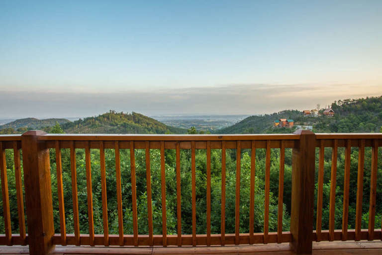The Firehouse - Sevierville Tennessee - View from Deck - Mountain Time Cabin Rentals